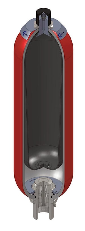Пневмогидроаккумулятор балонный серия AS, ASP   