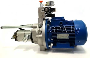 Насосный агрегат со сдвоенным шестеренным насосом и блоком клапанов