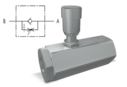 Дроссель компенсированный с обратным клапаном (тонкая настройка) тип VRFU 90 С   