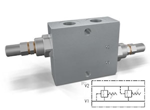 Линейный перекрестный предохранительный клапан тип VAU