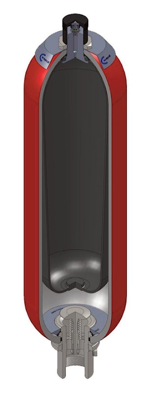 Пневмогидроаккумулятор балонный серия AS, ASP
