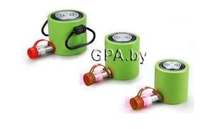 Низкопрофильные гидравлические домкраты одностороннего действия с пружинным возвратом. Серия SSB